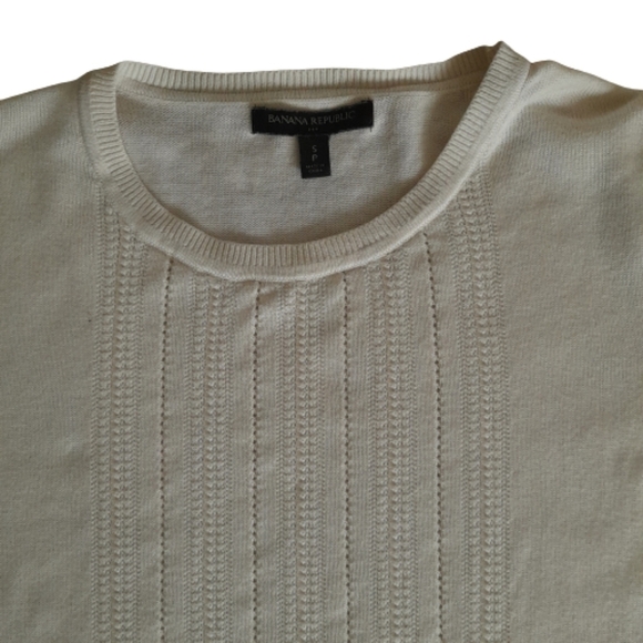 Banana Republic Sweater Womens Small Long Sleeve Ivory - Picture 2 of 9
